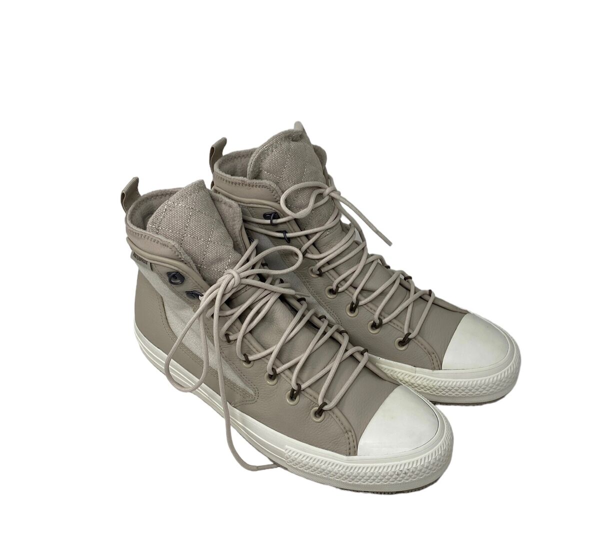Converse Chuck Taylor Terrain High Top Cream Leather Canvas Converse Chuck Taylor Terrain High Top Cream Leather Canvas