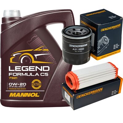Inspektionspaket MANNOL 0W-20 Legend Formula C5 5L für KIA Picanto 1.0