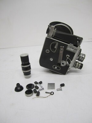 Vtg Bolex 16mm Film Movie Camera As Is +Kern Paillard 75mm Lens | eBay