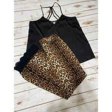 NWT Leopard Wide Leg Pants Medium