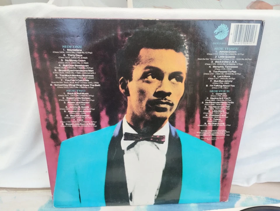 Chuck Berry - Hail! Hail! Rock 'N' Roll DBL LP, Comp Chess DETD 207 1988 Italy - Image 3 of 4