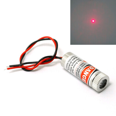 New 650nm 5mW Red Laser Dot Diode Module 12x35mm w/ Cap & Driver in