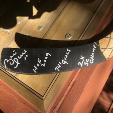 Brett HULL #16 Blues GAME Used STICK Signed w/HOF 2009 741 Goals & 2 CUPS XMAS!