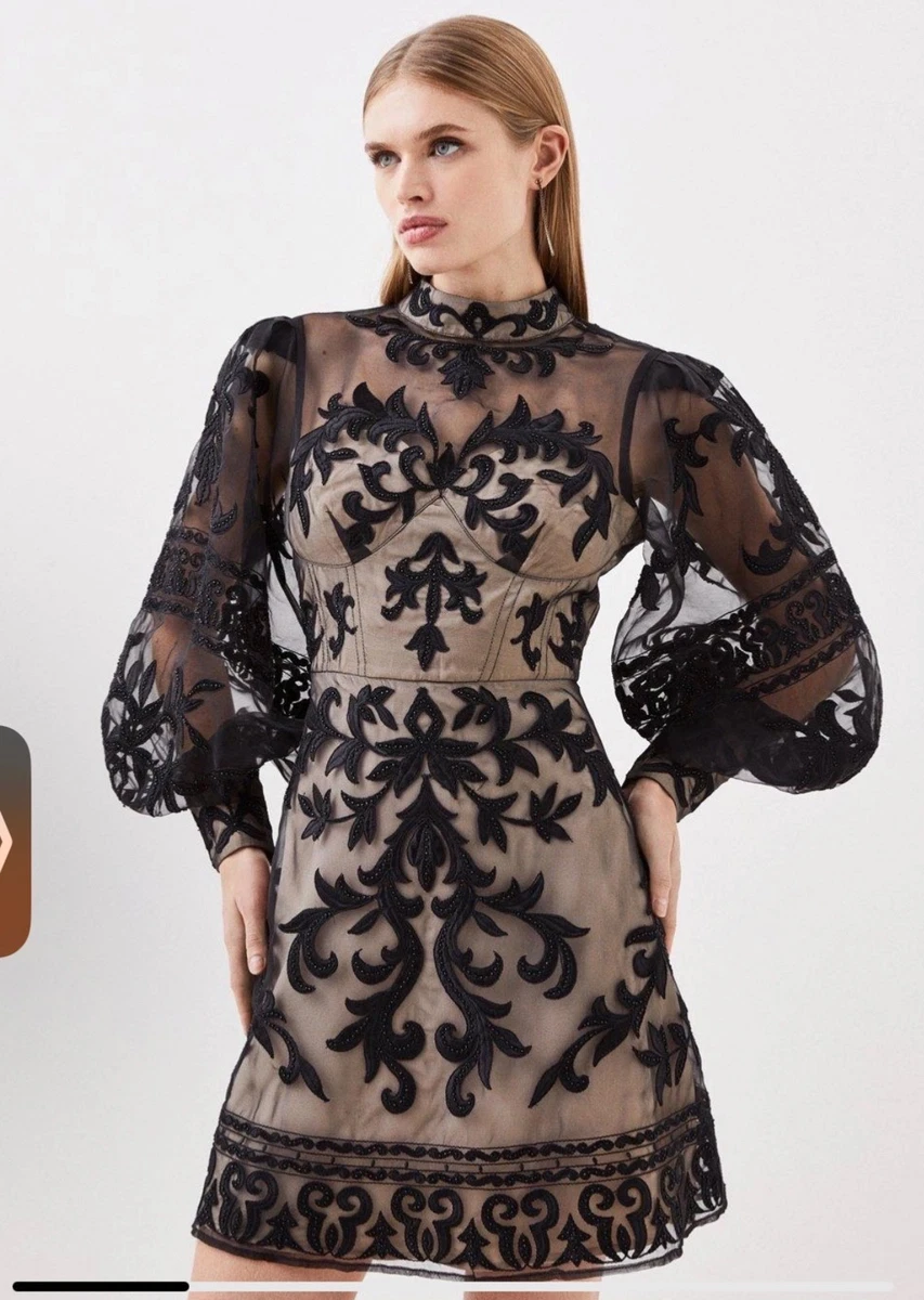 2 piece prom dresses long 2 Piece Prom Dresses Lace Crop Long Sleeves – Lisposa