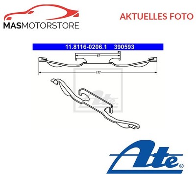 FEDER BREMSSATTEL ATE 118116-02061 P NEU OE QUALITÄT