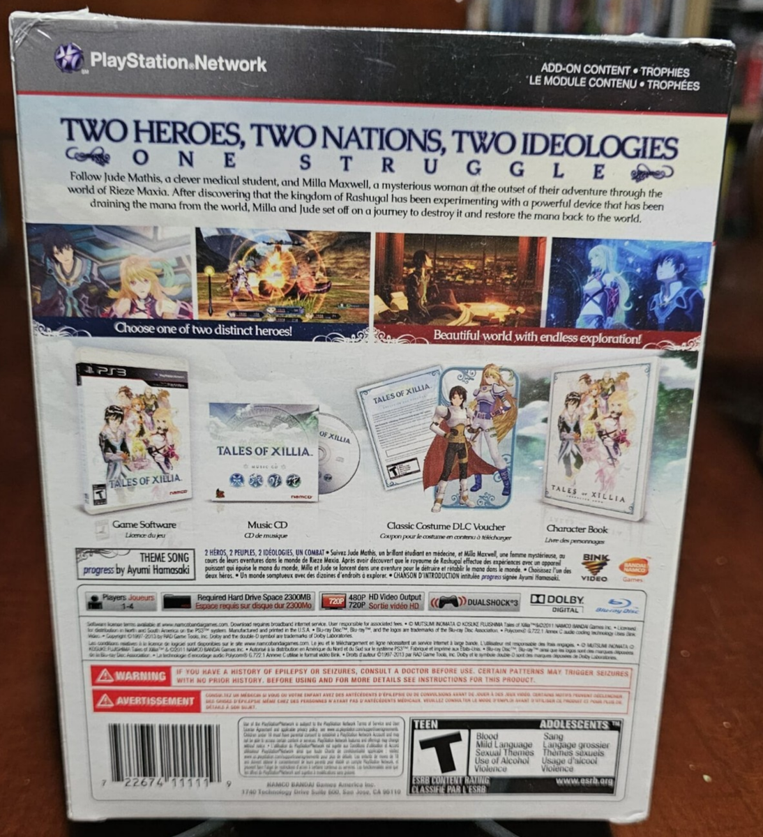 Lot RPG série Tales of Collector neuf PS3 - Jeux vidéo