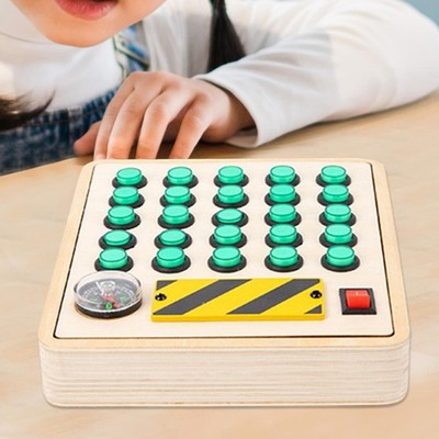 Busy Board Spielzeug Montessori LED Schalter Knopf Entwicklung Spielzeug Früherziehung für