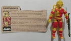 1984 GI JOE 'BLOWTORCH' NEAR COMPLETE w/FILE CARD HASBRO VINTAGE ACTION FIGURE