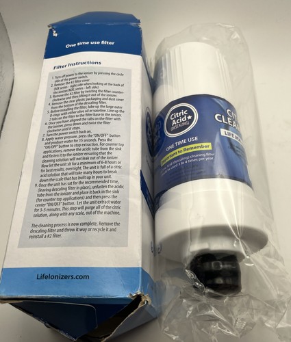 New Life Ionizers Citric Acid Cleaning/Scaling Filter MXL Series, M X NG Series - Picture 2 of 5
