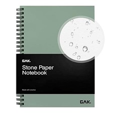 Stone Paper Notebook  No Lines Spiral Notebook Waterproof Sheet Aesthetic Journ