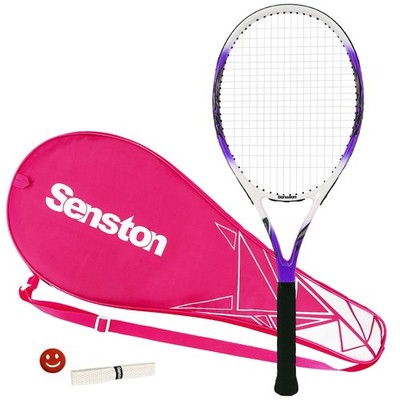27-Inch Adult Tennis Rackets 1 Pack - One-Piece Lightweight Design with Vibra...