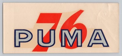 Vintage Union Oil 76 Puma California Gas Station Travel Souvenir Decal