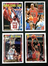 Michael Jordan Topps Gold 90s Rare 4 Basketball Cards Bulls Goat Mint 