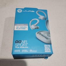 JLab Go Air Sport True Wireless Bluetooth Earbuds Earhook Light Blue NIB SEALED 