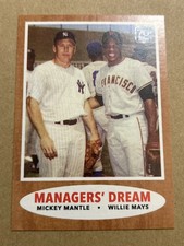 2021 Topps x Mickey Mantle #29 Managers' Dream (Mickey Mantle / Willie Mays)