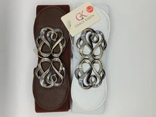 Pair of Belts Grace Karin Women's Size L Stretch