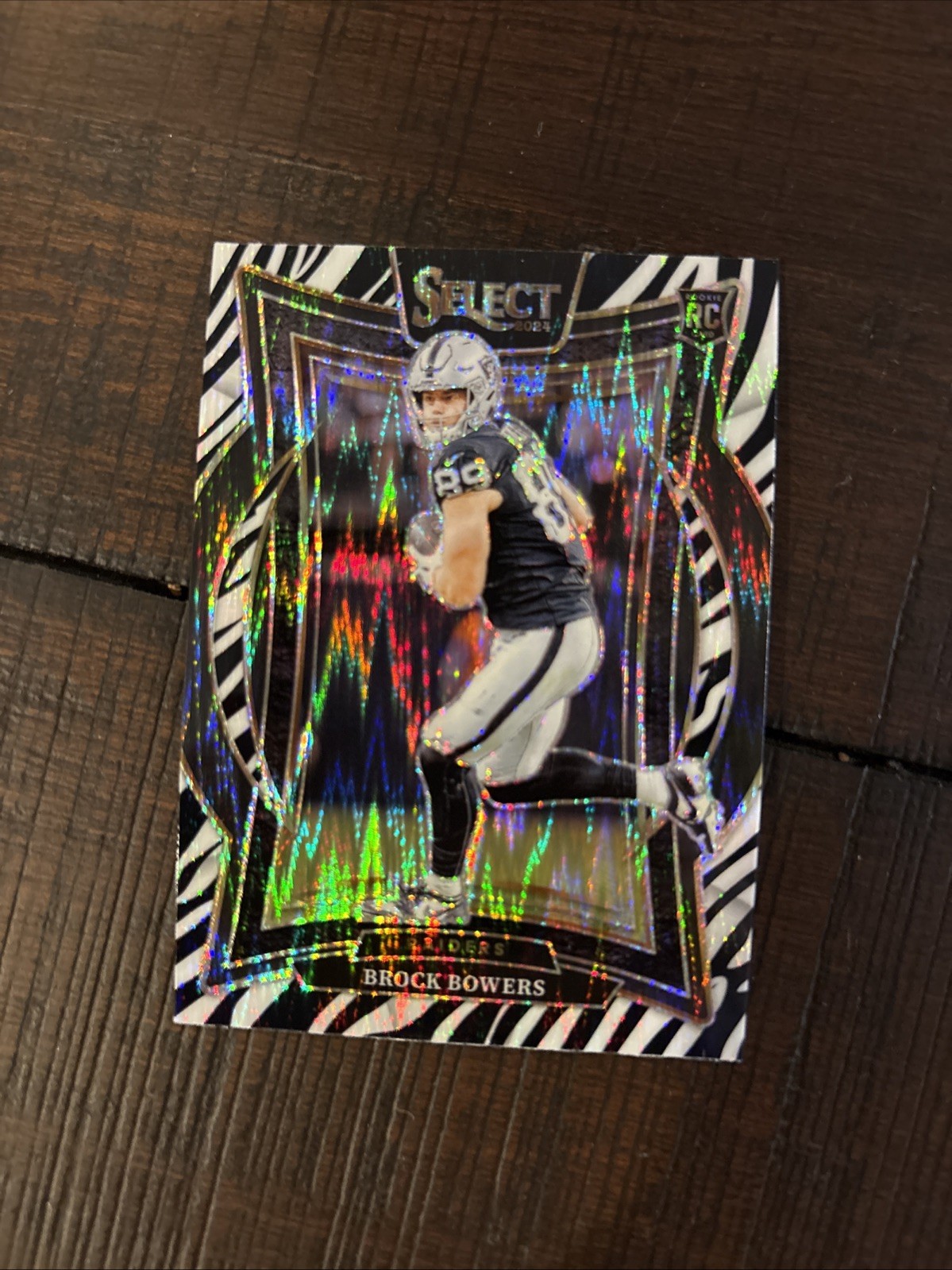 2024 Panini Select - Concourse Brock Bowers #31 Zebra Prizm (RC)