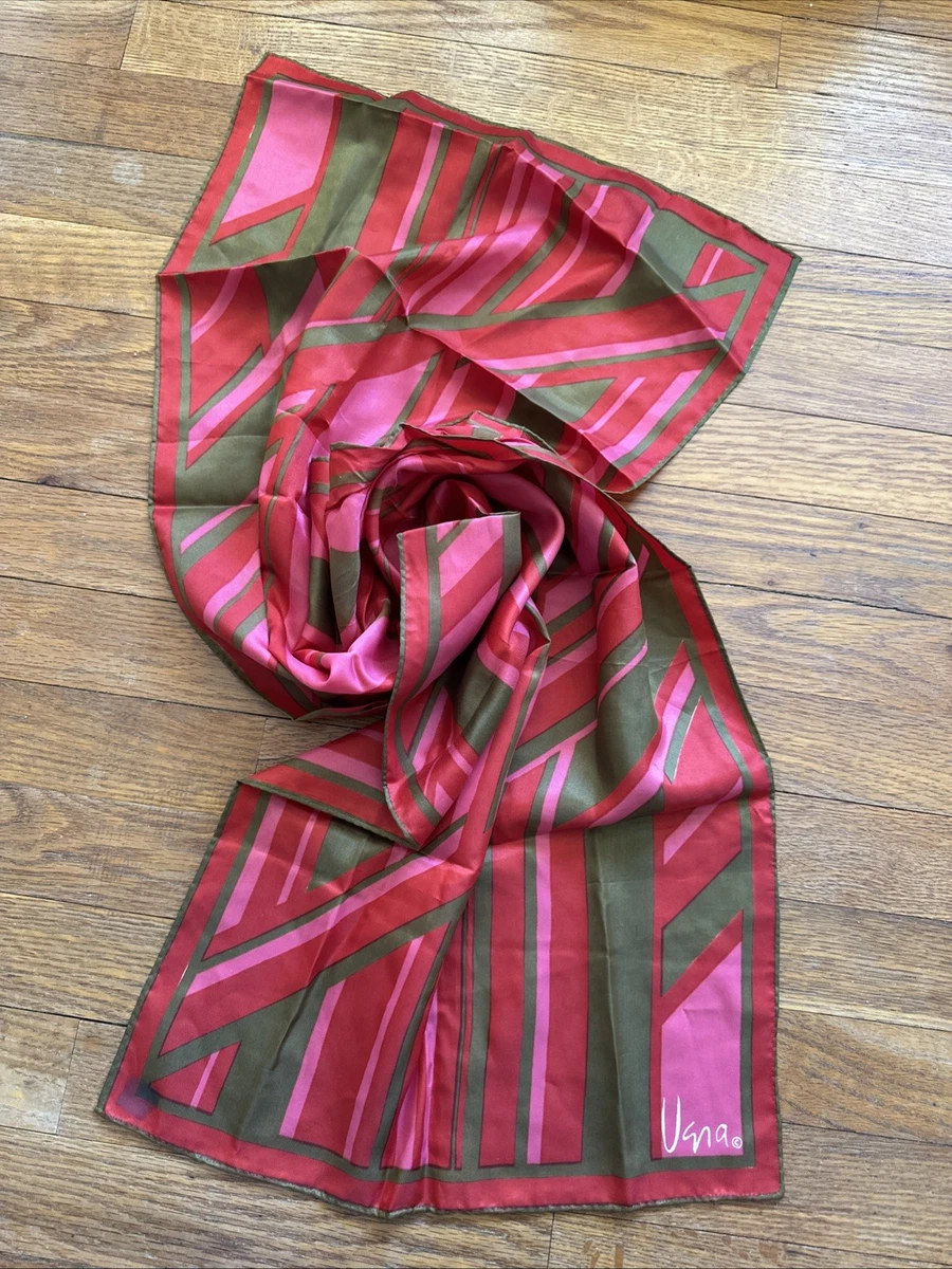 MAGGY ROUFF Foulard double en soie TBEG vintage Scarf 73x78 cm EUR 58,00 - FR