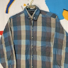 Vintage 50s Towncraft Plaid Shirt Cotton Med Pearl Snap Collar Rockabilly 60s