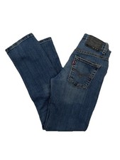 Levis 511 Slim Boys 12 Reg Performance Stretch Blue Jeans Pants Adjustable 26x26