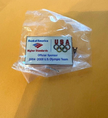 ATHENS 2004 OLYMPICS & BEIJING 2008 OLYMPIC BRIDGE PIN BANK OF AMERICA SPONSOR