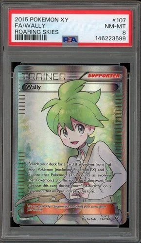 Pokemon Wally XY Roaring Skies Full Art #107 PSA 8