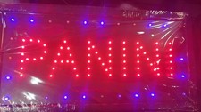 Insegna Luminosa Led con Scritta "PANINI" per Attività Commerciale