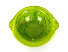 Vtg 1960's Mid-Century California Originals Green Drip Pottery Bowl USA Pottery