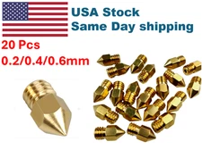20-Pack MK80.4mm Extruder 3D Printer Nozzle for Creality CR-10 Ender 3