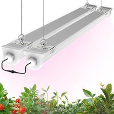 JESLED Waterproof Plant Grow Lights, 3FT Full Spectrum Grow Light, 72W(2 X 36W,4