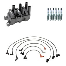 Denso Ignition Coil Wires 6 NGK Platinum Spark Plugs Kit For F-150 4.2 V6