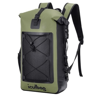 Dry Bags Waterproof Backpack for Women Men Travel Dry Bag 30L Armygreen