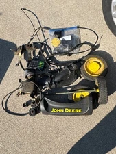 John Deere push mower JS 30 parts lot and electric start motor parts for Briggs 