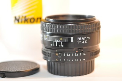 Nikon AF D Nikkor 50mm f/1.4 PRIME FX lens READ for FM2n N80 D780 DF D850 D7500
