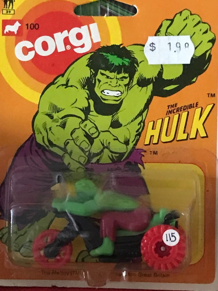 1980 Corgi The Incredible Hulk Motorcyle Marvel B425 - Image 2 of 4