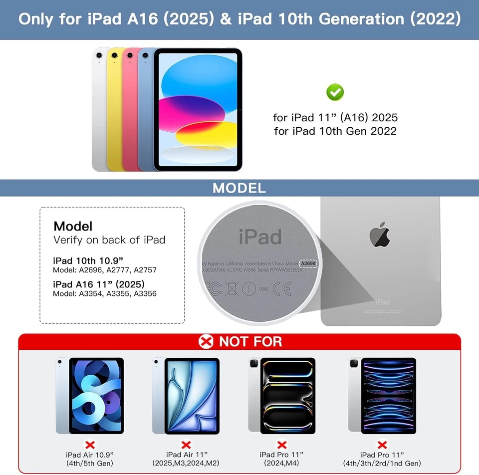 RED 🔥 iPad 2025 & 2022 Springy Backlit Keys Magic Keyboard Case-Trackpad-NEW 🔥 - Image 2 of 4