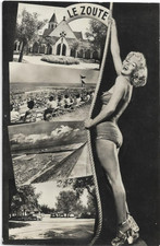 Antique Original Vintage 1950s Marilyn Monroe Rare Real Photo postcard