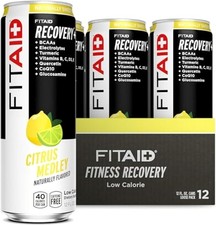 FITAID Recovery Blend, BCAAs, Vitin B6, B12, Glucosine, Electrolytes,