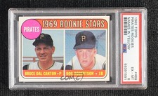 1969 Topps Rookie Stars Bruce Dal Canton Bob Robertson #468 PSA 6 00uu