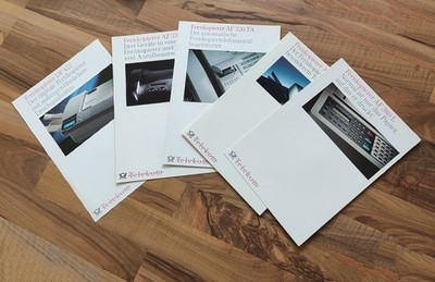 70 bis 90er Jahre Telekommunikation, Prospekte Telekom Bosch SEL Multitone u.a.
