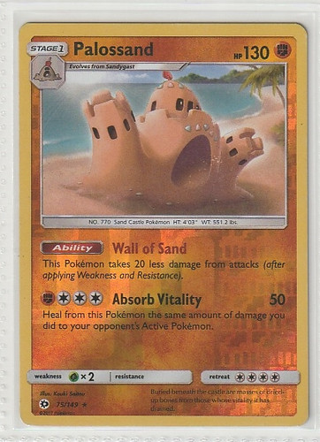 Palossand [Reverse Holo] #75 Pokemon Sun & Moon