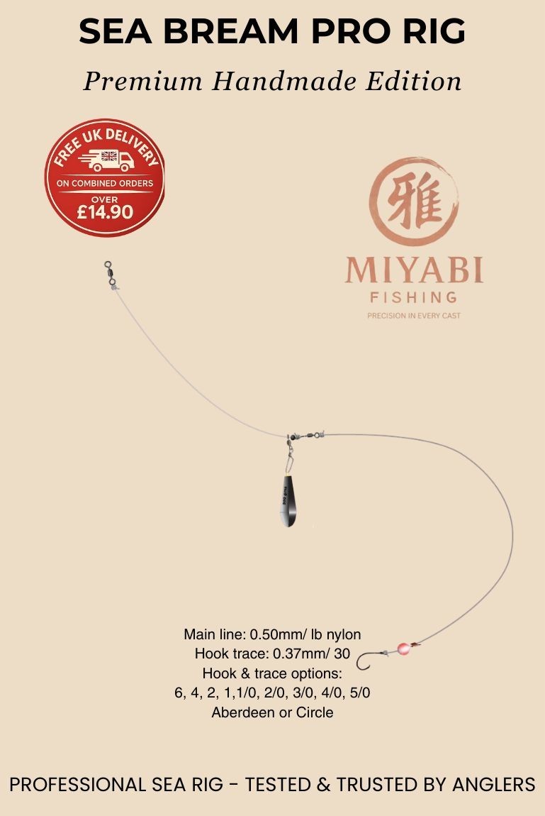 5 × Plataforma de pesca Sea Bream Pro Sea Fishing para Bream - Pesca MIYABI