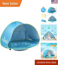 Lightweight Baby Beach Tent Pop-Up Sun Shelter with Zipper Closure for Infants