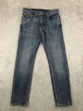 Levis 502 Jeans Mens 29x28 Tag 29x30 Taper Fit Blue Denim