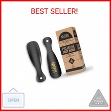 Velette 16.5" Long Shoe Horn Long Shoe Handle for Boots, 7.5" Travel Shoe Helper