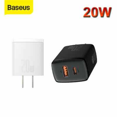 Baseus Fast Charger PD 20W USB Type-C Power Adapter For iPhone14 13 12 11 Pro