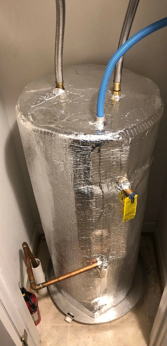 40 Gallon Tank NASATEK Reflective Foam Core Water Heater Jacket Insulation  Kit | eBay