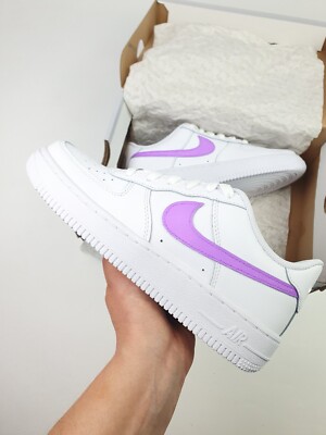 Nike Air Force Pastell Lila Custom Sneaker 39