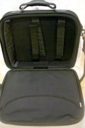 Black Nylon Dell Laptop Computer Carrying Case/Messenger Bag with Shoulder Strap - 第 4/9 張圖片