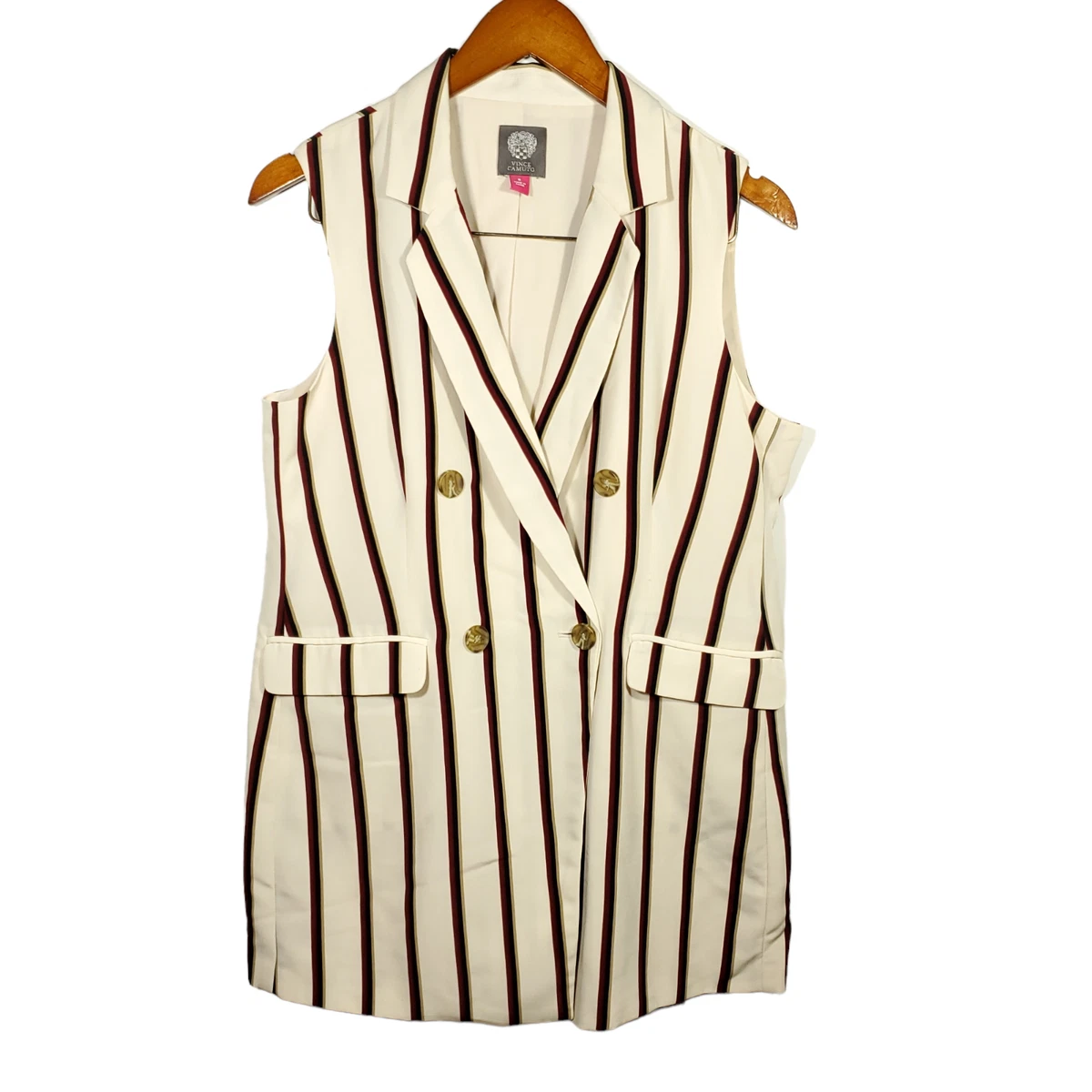 Cream store sleeveless blazer